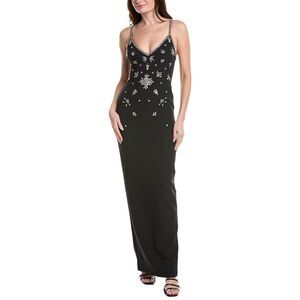 Marchesa Notte Womens  Embellished Column Gown